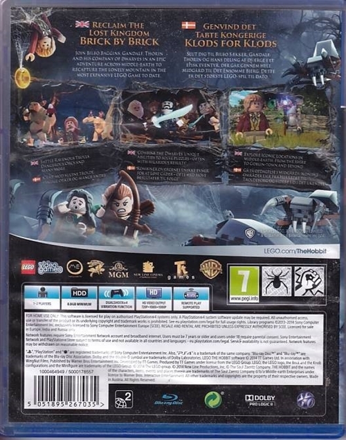 Lego The Hobbit - PS4 (A-Grade) (Genbrug)